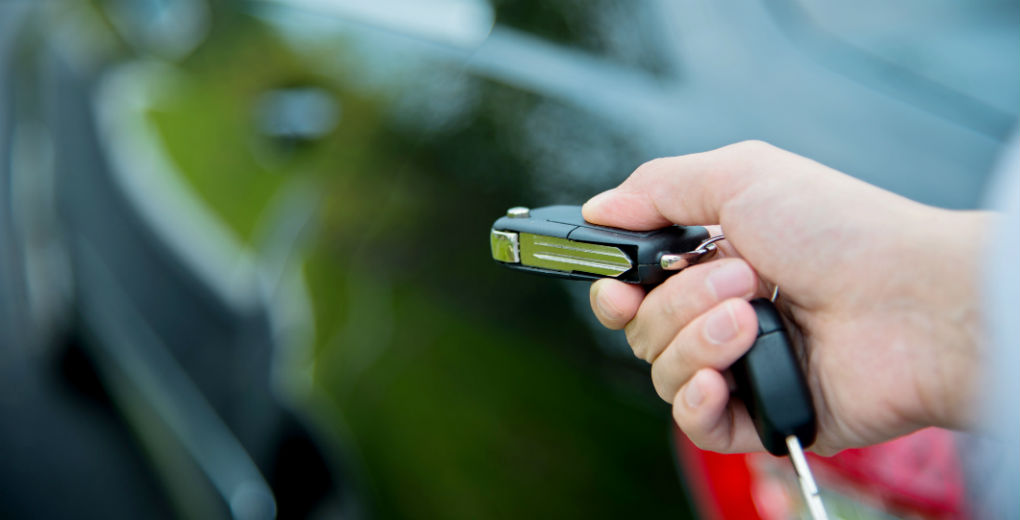 Unlocking car with key