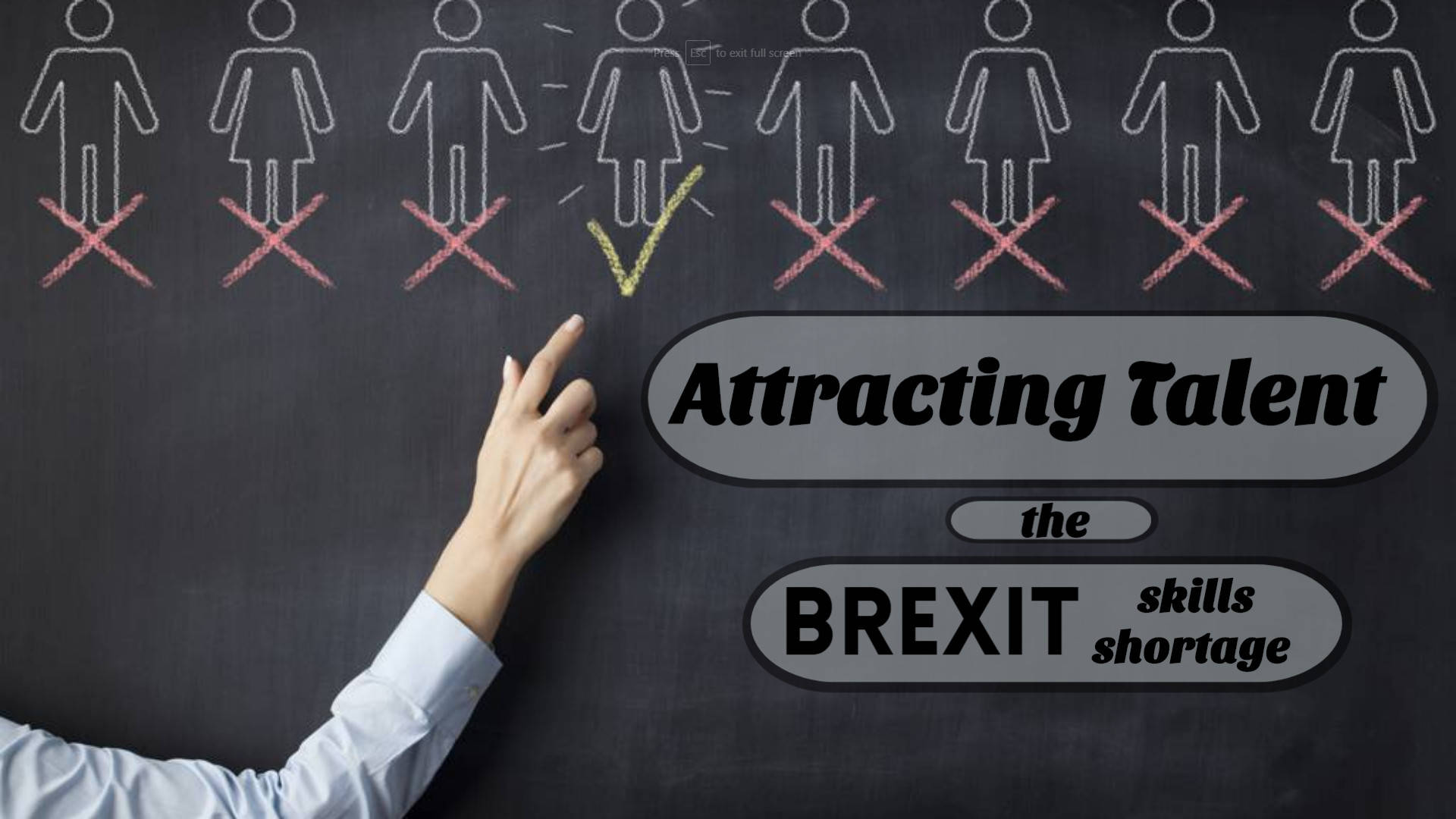 Chalkboard reads: Attracting talent in the Brexit skills shortage